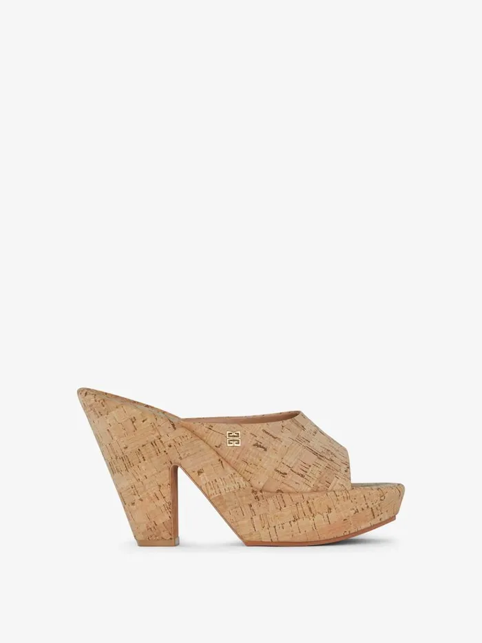 4g Doll Mules In Cork Natural Women Givenchy Heels