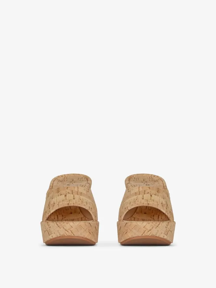 4g Doll Mules In Cork Natural Women Givenchy Heels