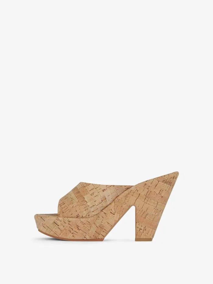 4g Doll Mules In Cork Natural Women Givenchy Heels