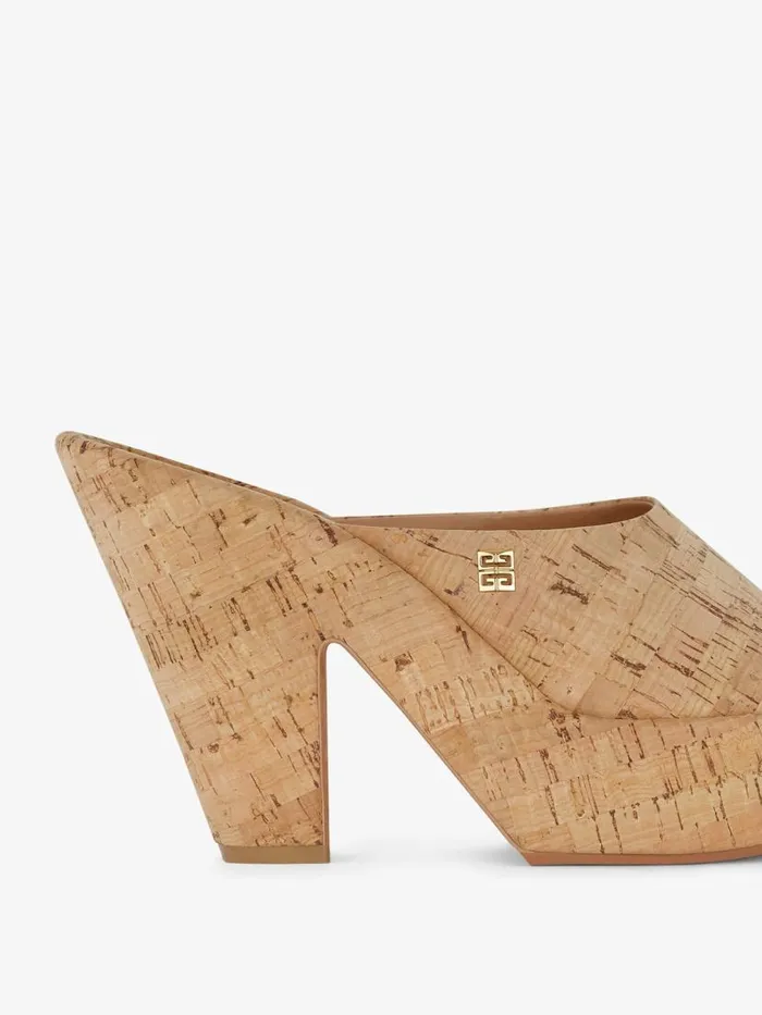 4g Doll Mules In Cork Natural Women Givenchy Heels