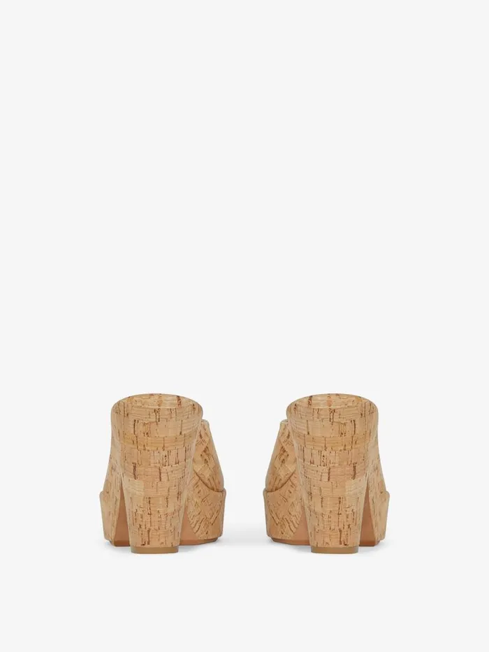 4g Doll Mules In Cork Natural Women Givenchy Heels