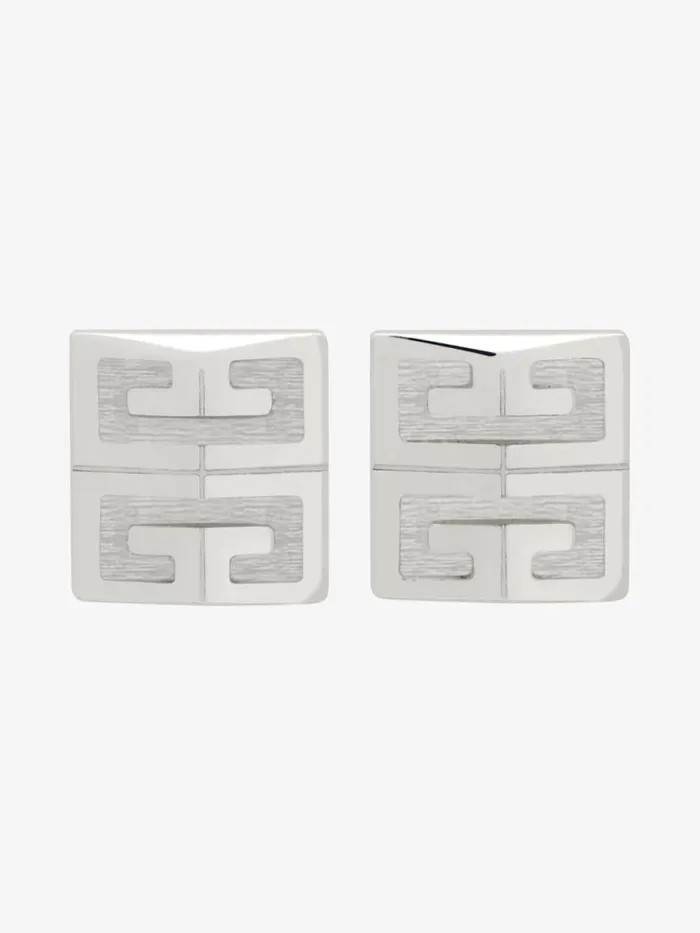 4g Earrings In Metal Silvery Men Givenchy Jewelry