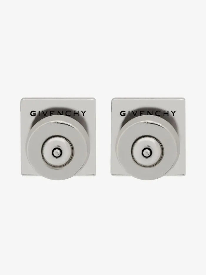 4g Earrings In Metal Silvery Men Givenchy Jewelry