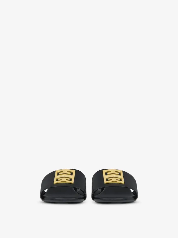 4g Mules In Leather Black Women Givenchy Slides and Sandals