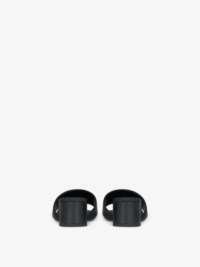 4g Mules In Leather Black Women Givenchy Slides and Sandals