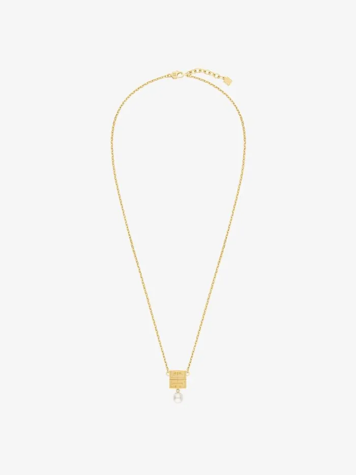 4g Necklace In Metal With Pearl Golden Yellow Women Givenchy Jewelry
