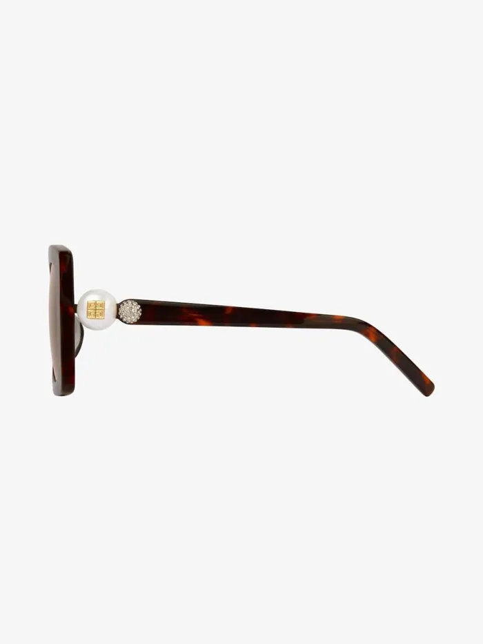4g Pearl Sunglasses In Acetate With Crystals Dark Havanna Women Givenchy Sunglasses
