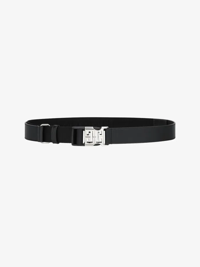 4g Release Buckle Belt In Leather And Webbing Black Men Givenchy Belts