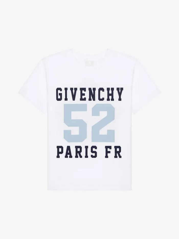52 TShirt In Cotton White Kids Givenchy