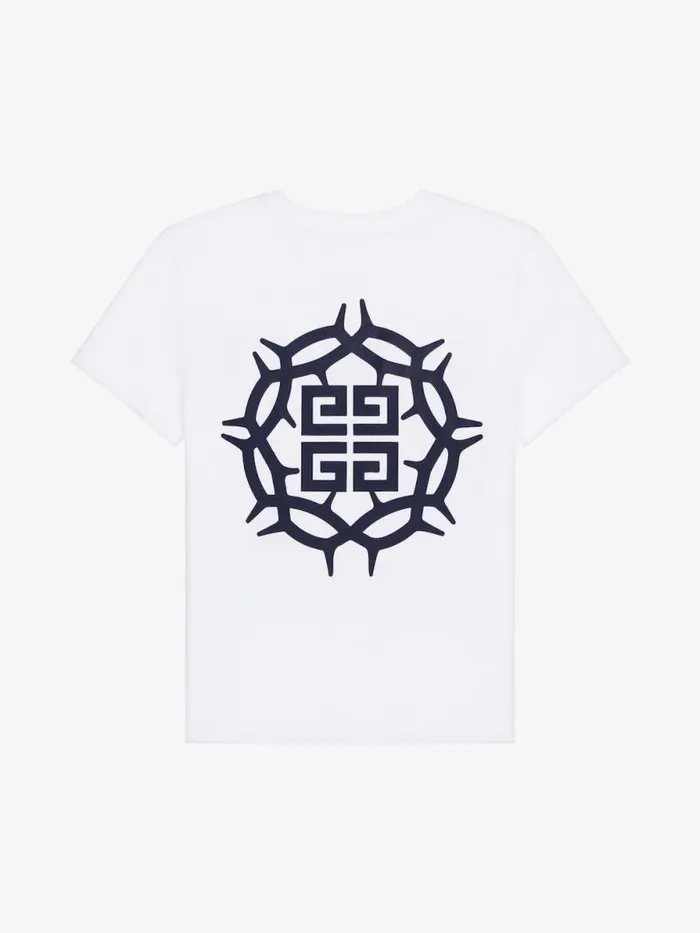52 TShirt In Cotton White Kids Givenchy