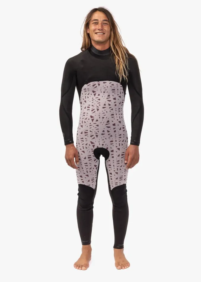 7 Seas 32 Full Chest Zip Wetsuit Dark Slate Men Vissla Wetsuits