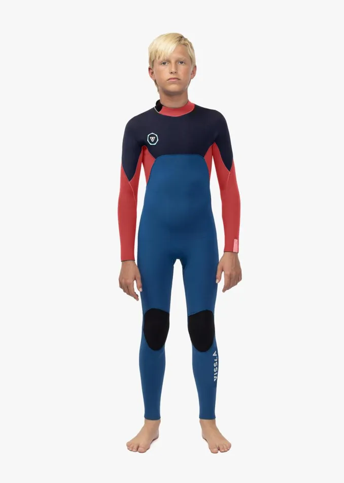 7 Seas Boys 32 Full Back Zip Wetsuit Light Slate Men Vissla Wetsuits