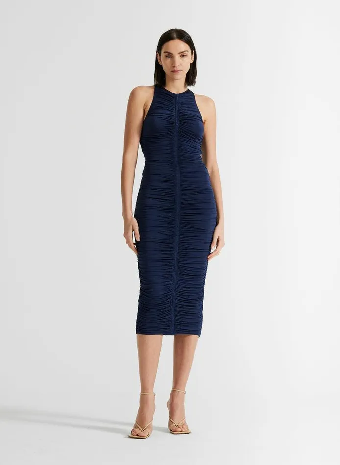 Accessories Women ALC Adrienne Jersey Midi Dress Navy