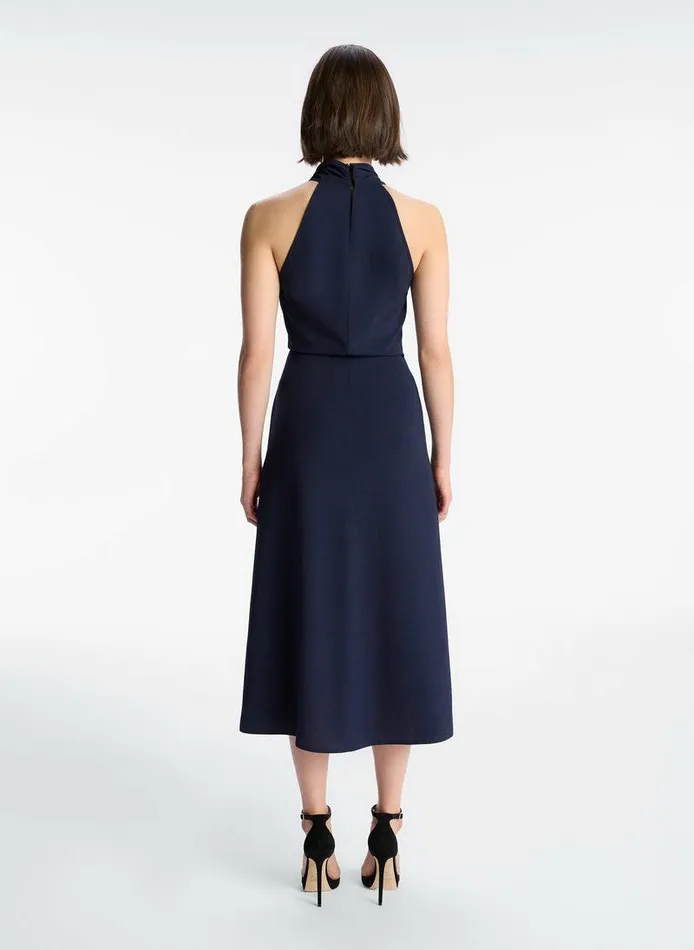 Accessories Women ALC Fiona Pleated Midi Dress Evening Blue Accessories Women ALC Fiona Pleated Midi Dress Evening Blue