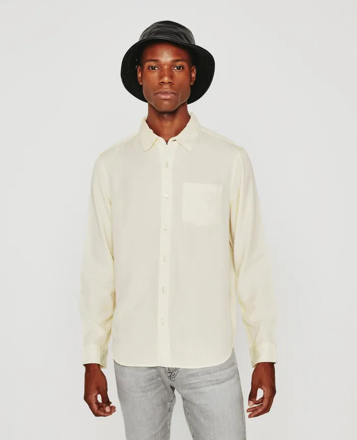 AG Jeans Aiden Shirt Ivory Dust Men Shirts