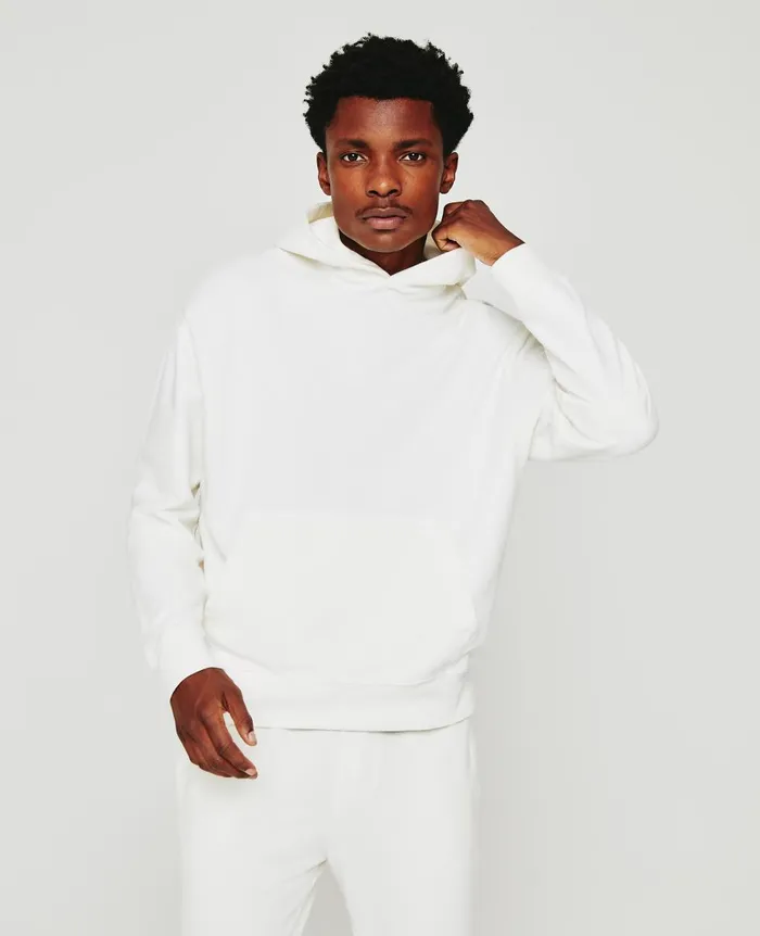 AG Jeans Arc Hoodie Ivory Dust Men Sweatshirts AG Jeans Arc Hoodie Ivory Dust Men Sweatshirts