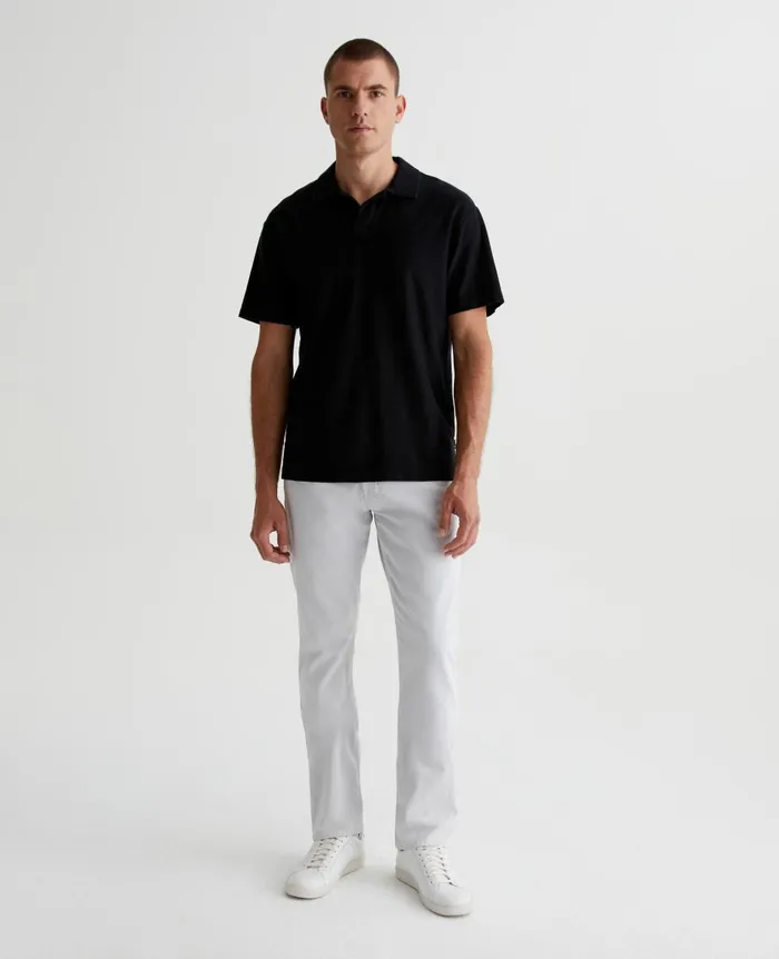 AG Jeans Bryce Johnny Collar True Black Men Polos AG Jeans Bryce Johnny Collar True Black Men Polos