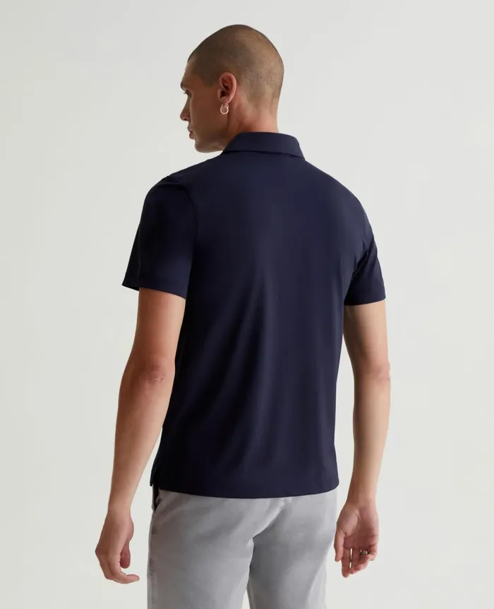 AG Jeans Bryce Polo Deep Navy Men Polos AG Jeans Bryce Polo Deep Navy Men Polos