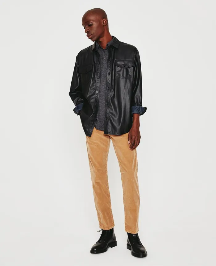 AG Jeans Bryce Polo Heather Charcoal Men Polos AG Jeans Bryce Polo Heather Charcoal Men Polos