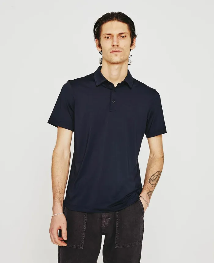 AG Jeans Bryce Polo True Black Men Polos