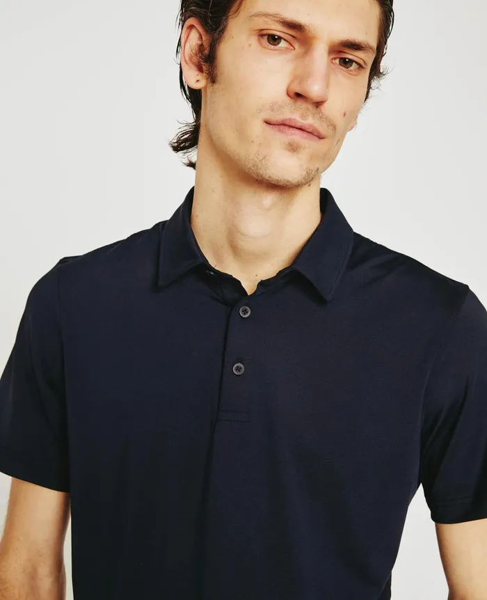 AG Jeans Bryce Polo True Black Men Polos AG Jeans Bryce Polo True Black Men Polos