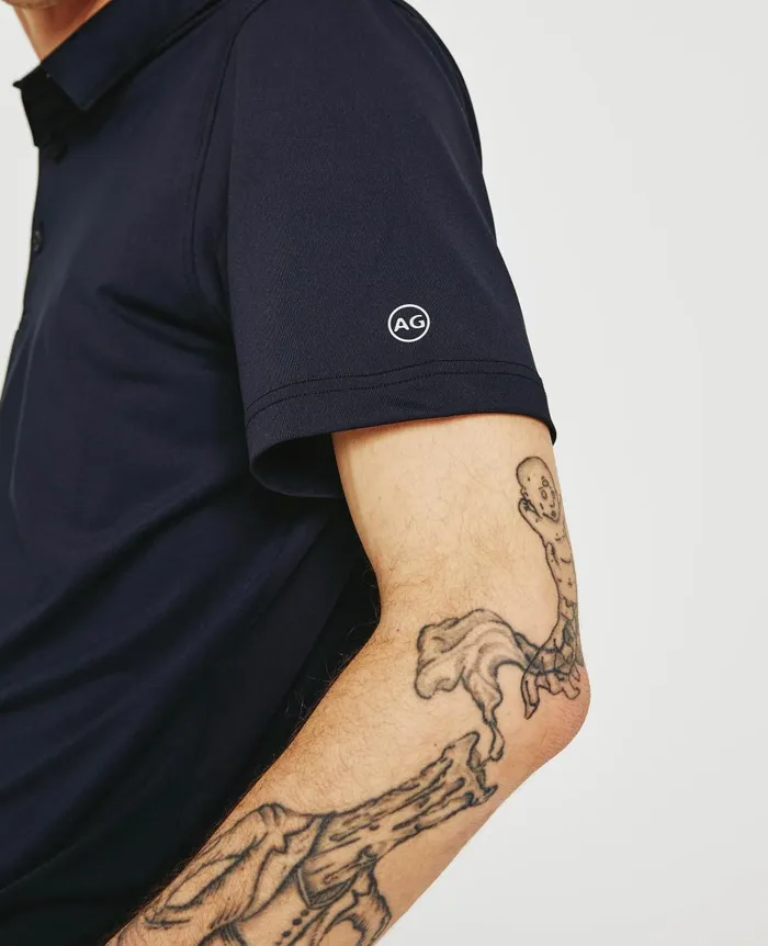 AG Jeans Bryce Polo True Black Men Polos AG Jeans Bryce Polo True Black Men Polos