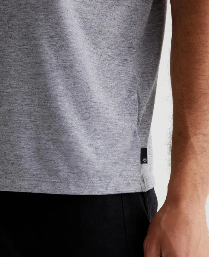 AG Jeans Bryce Vee Heather Grey Men Tees AG Jeans Bryce Vee Heather Grey Men Tees