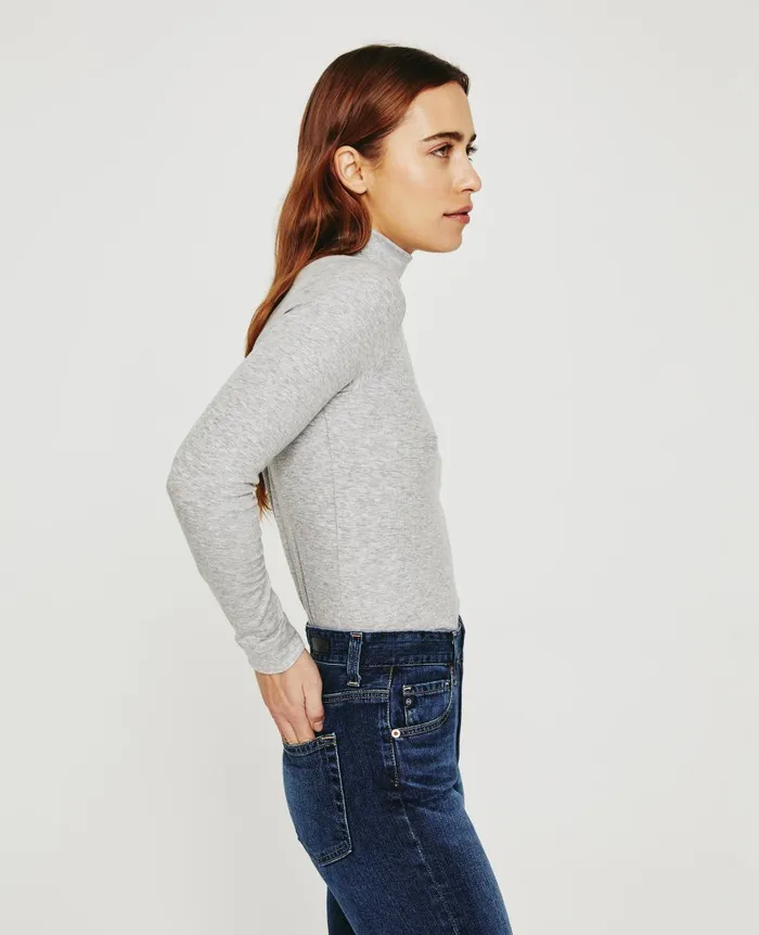 AG Jeans Chels Turtleneck Heather Grey Women Tops and Shirts AG Jeans Chels Turtleneck Heather Grey Women Tops and Shirts