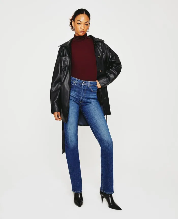 AG Jeans Chels Turtleneck Wine Bloom Women Tops and Shirts AG Jeans Chels Turtleneck Wine Bloom Women Tops and Shirts