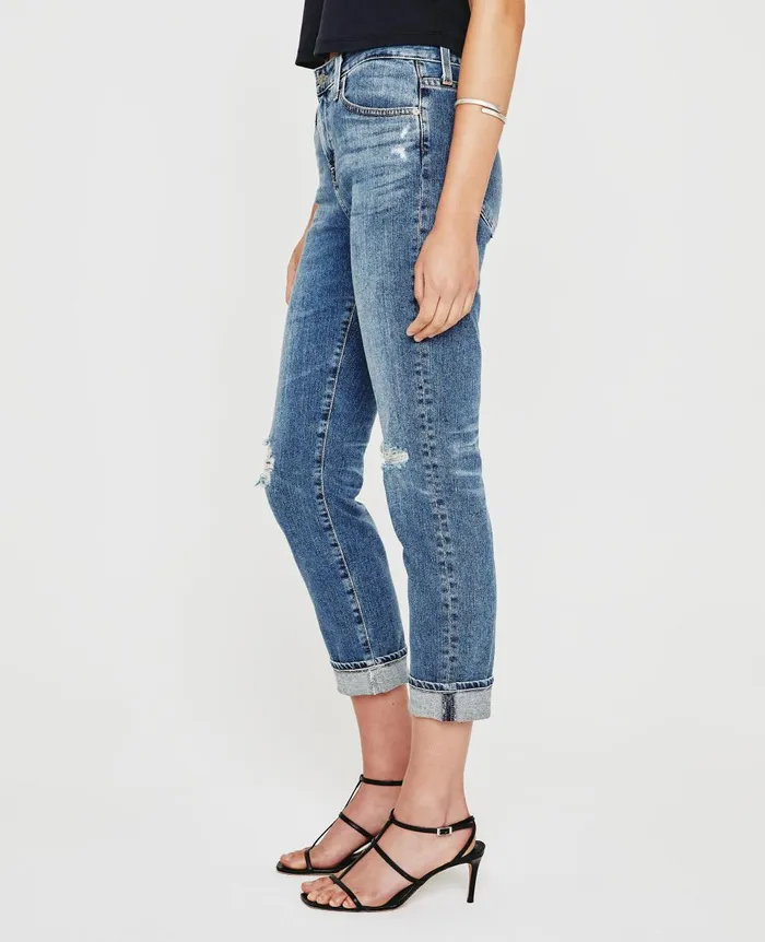 AG Jeans ExBoyfriend Slim 17 Years Waveview Destructed Women Denim AG Jeans ExBoyfriend Slim 17 Years Waveview Destructed Women Denim