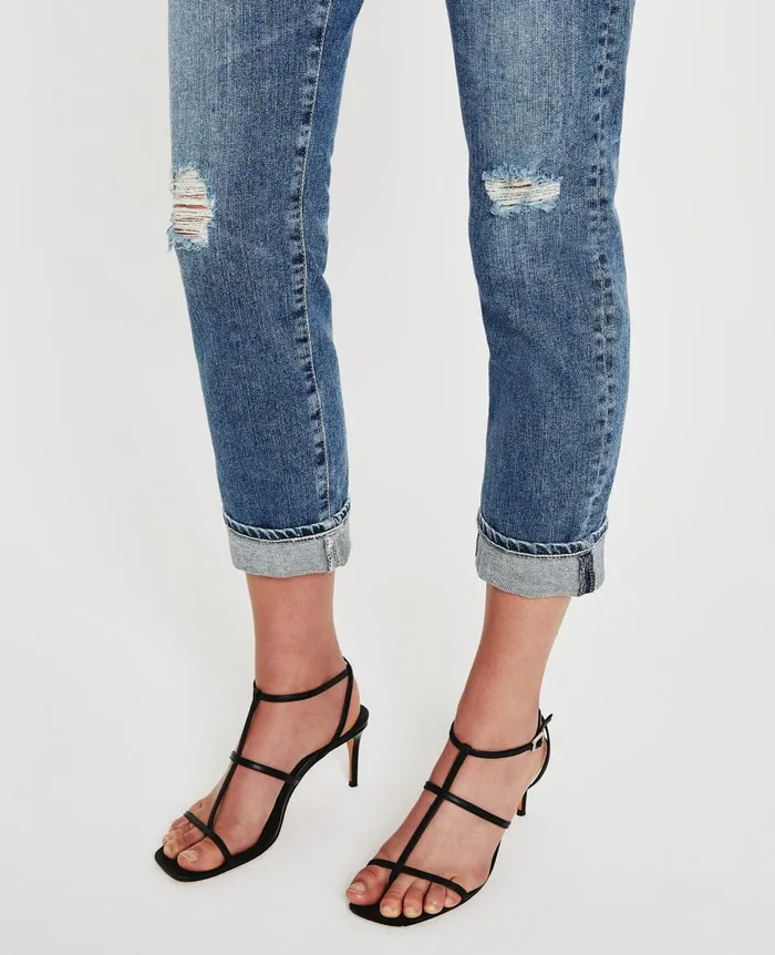 AG Jeans ExBoyfriend Slim 17 Years Waveview Destructed Women Denim AG Jeans ExBoyfriend Slim 17 Years Waveview Destructed Women Denim