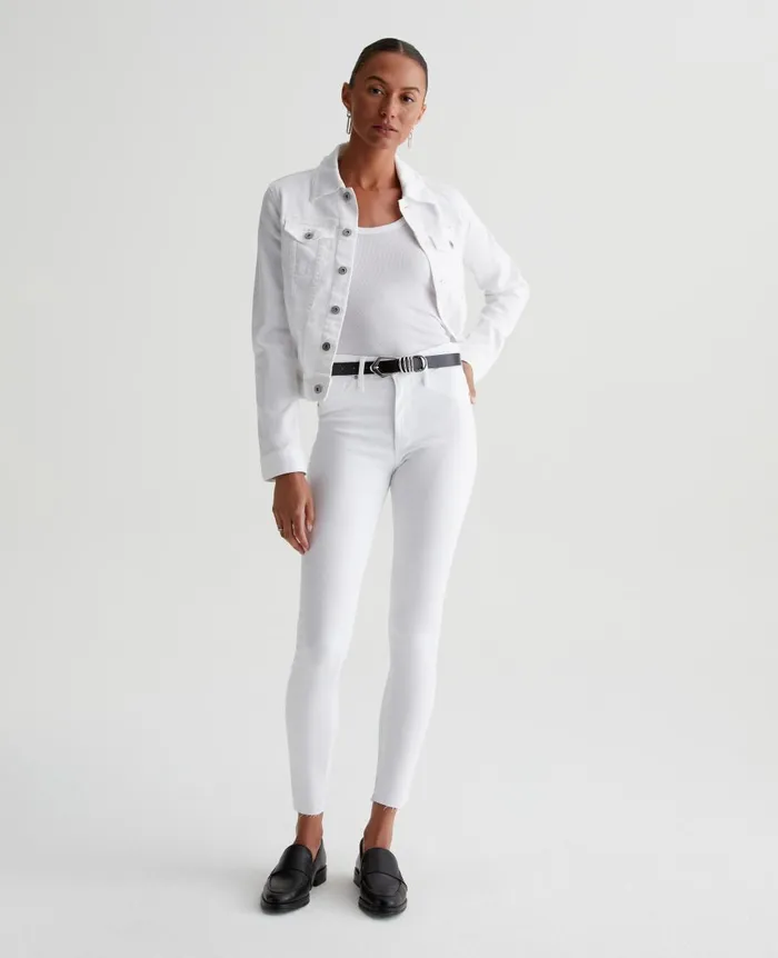 AG Jeans Farrah Skinny Ankle White Women Pants