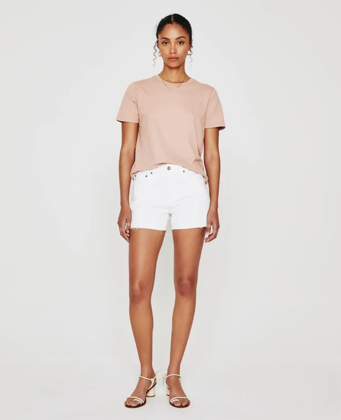 AG Jeans Jagger Crew Rose Cloud Women Tees and Tanks AG Jeans Jagger Crew Rose Cloud Women Tees and Tanks