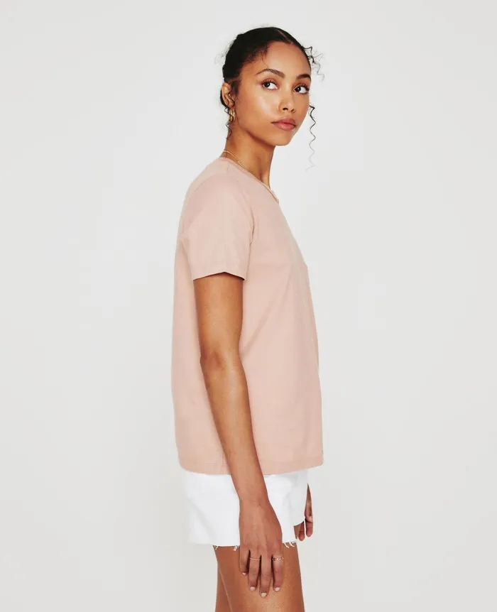 AG Jeans Jagger Crew Rose Cloud Women Tees and Tanks AG Jeans Jagger Crew Rose Cloud Women Tees and Tanks