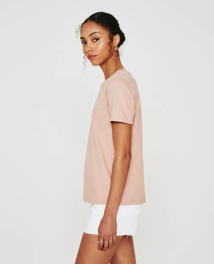 AG Jeans Jagger Crew Rose Cloud Women Tees and Tanks AG Jeans Jagger Crew Rose Cloud Women Tees and Tanks