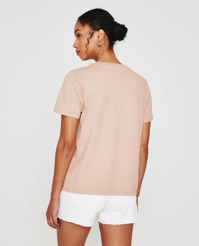 AG Jeans Jagger Crew Rose Cloud Women Tees and Tanks AG Jeans Jagger Crew Rose Cloud Women Tees and Tanks
