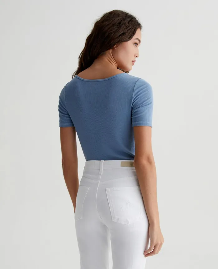 AG Jeans Jaxon Scoop Clear Skies Women Tops and Shirts AG Jeans Jaxon Scoop Clear Skies Women Tops and Shirts