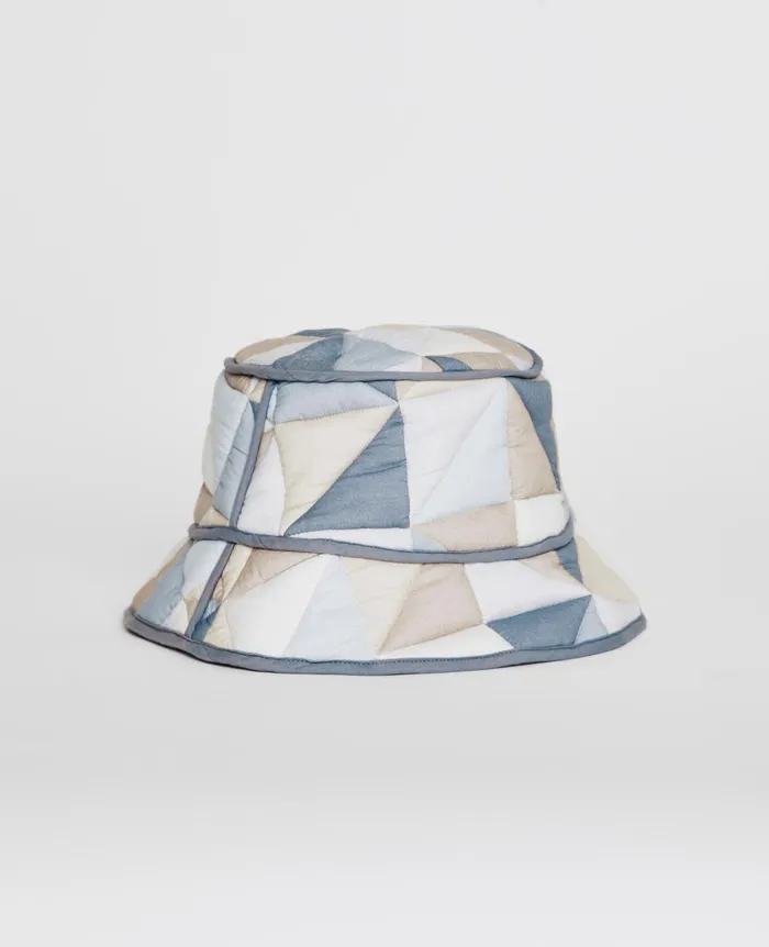 AG Jeans Jordan Bucket Hat Triangle Collage Blue Multi Women Hats