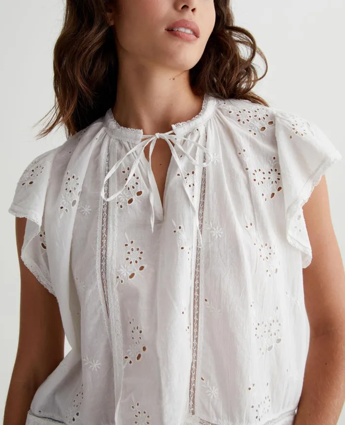 AG Jeans Khari Top True White Women Tops and Shirts AG Jeans Khari Top True White Women Tops and Shirts