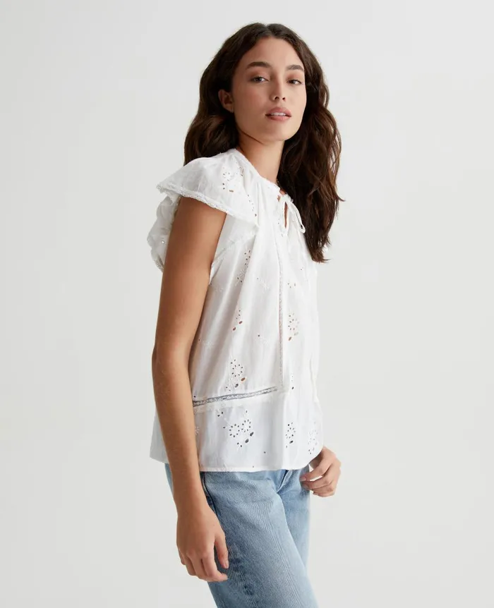 AG Jeans Khari Top True White Women Tops and Shirts AG Jeans Khari Top True White Women Tops and Shirts