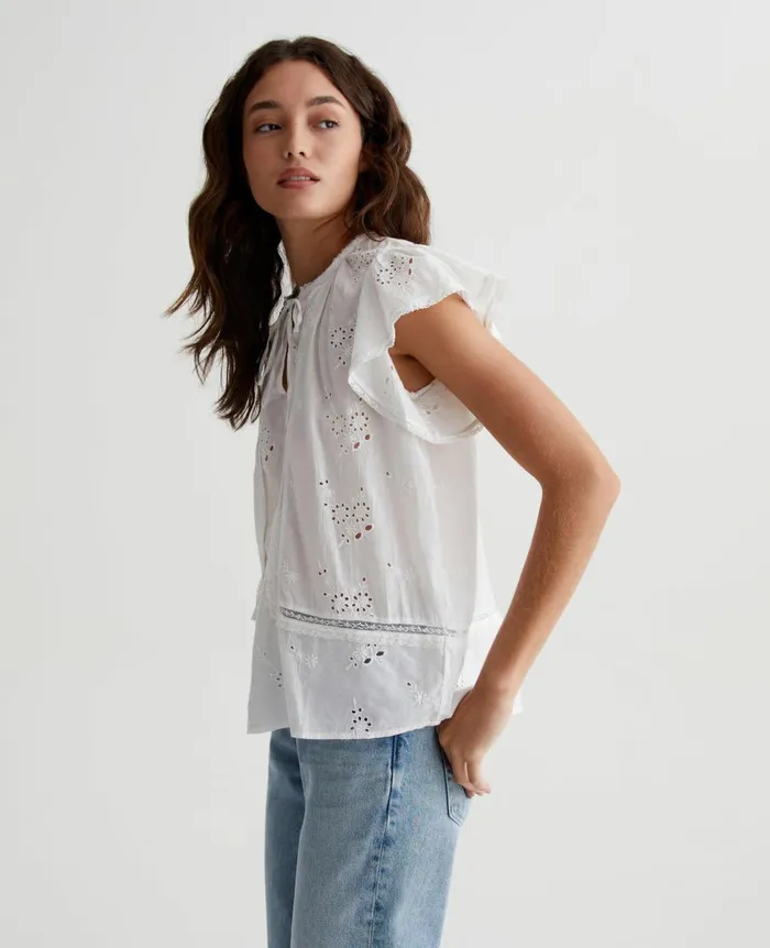 AG Jeans Khari Top True White Women Tops and Shirts AG Jeans Khari Top True White Women Tops and Shirts