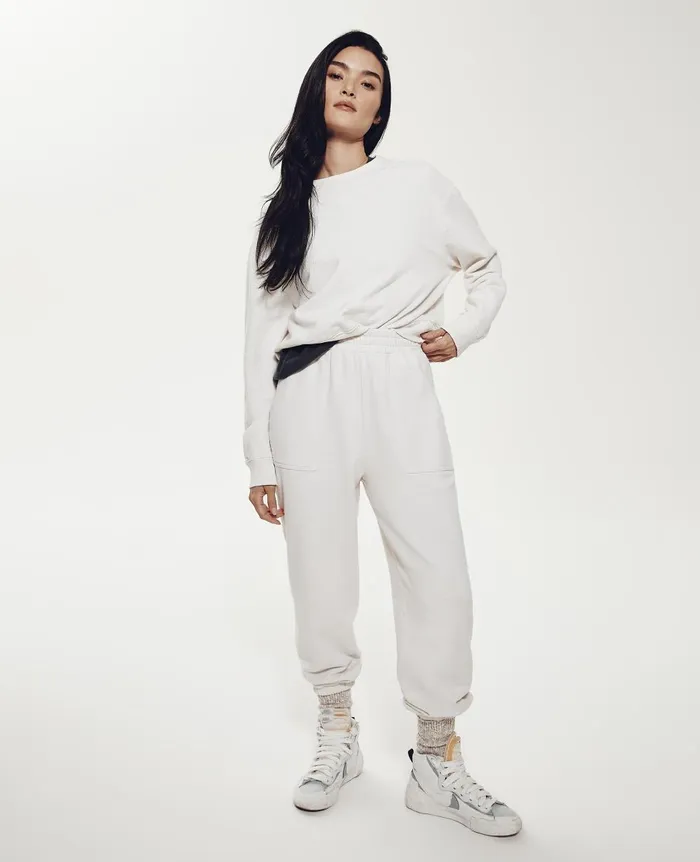 AG Jeans Nova Crew Ivory Dust Women Sweatshirts AG Jeans Nova Crew Ivory Dust Women Sweatshirts