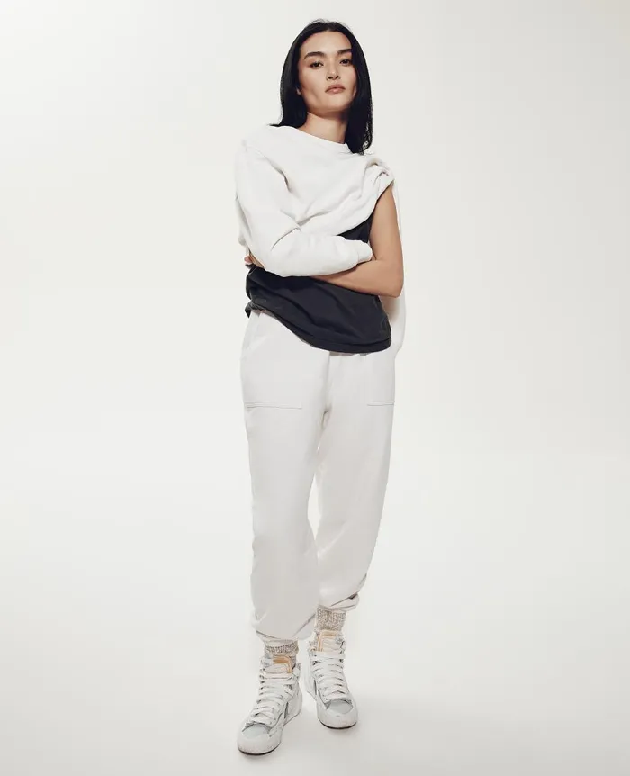 AG Jeans Nova Crew Ivory Dust Women Sweatshirts AG Jeans Nova Crew Ivory Dust Women Sweatshirts