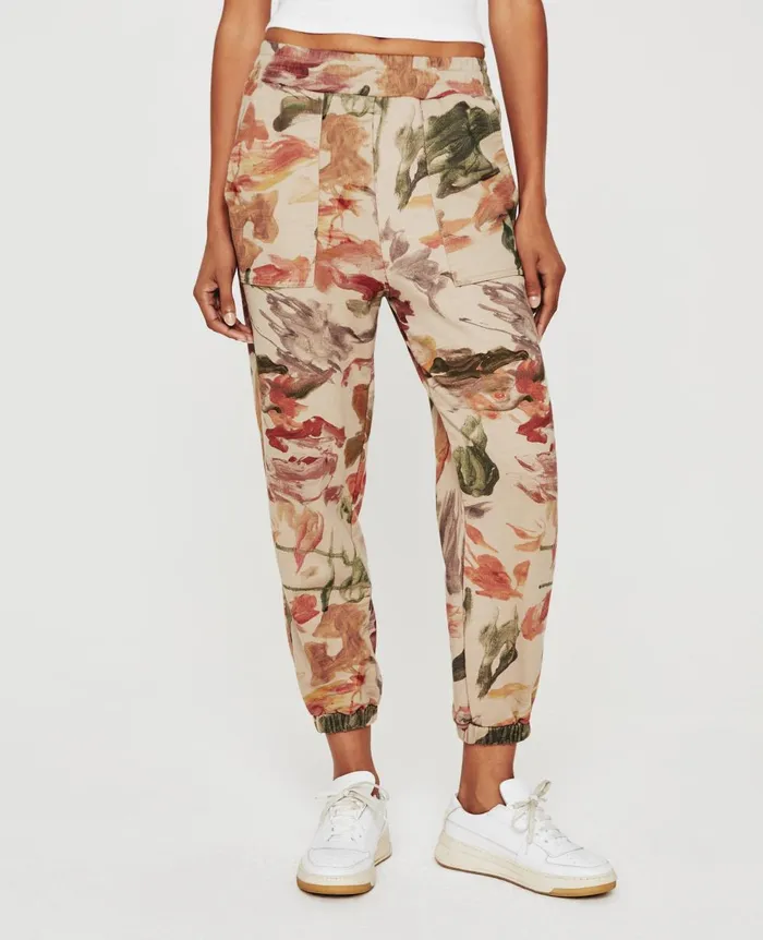 AG Jeans Nova Sweatpant Garden Camo Neutral Multi Women Pants AG Jeans Nova Sweatpant Garden Camo Neutral Multi Women Pants
