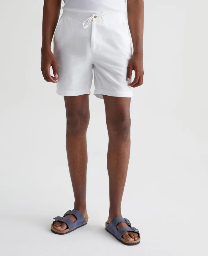 AG Jeans Paxton DrawCord White Men Shorts AG Jeans Paxton DrawCord White Men Shorts