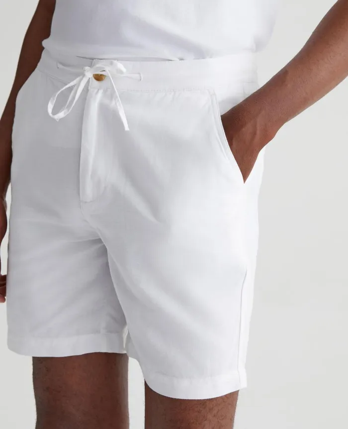 AG Jeans Paxton DrawCord White Men Shorts AG Jeans Paxton DrawCord White Men Shorts