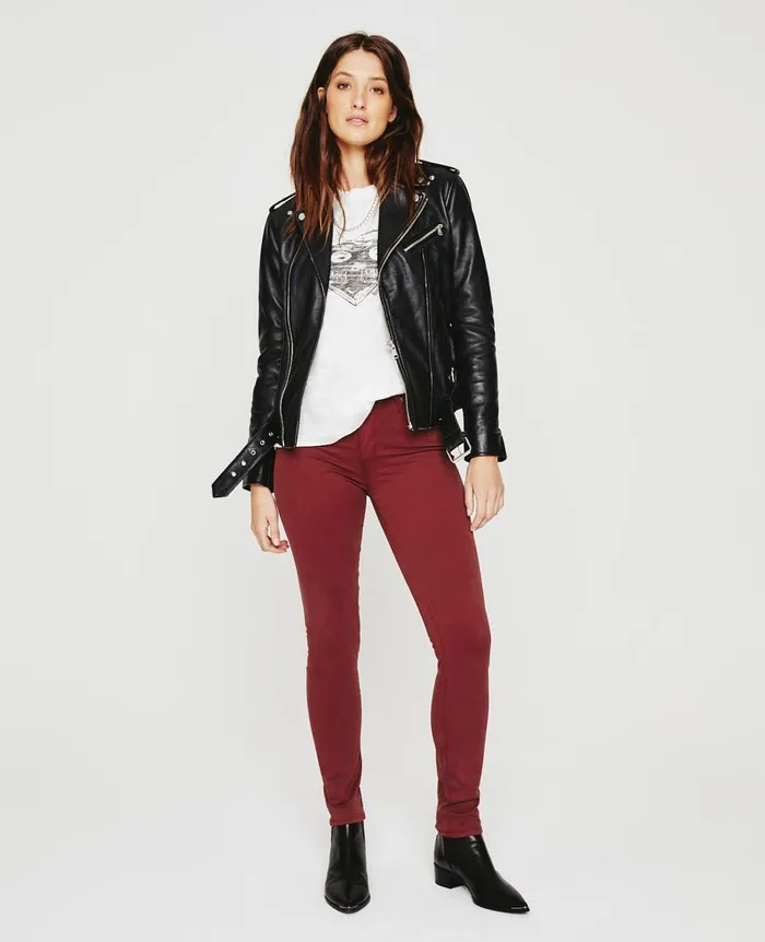 AG Jeans Prima Dark Sangria Women Pants