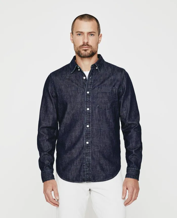 Aiden Classic Shirt Bleak Men AG Jeans Shirts