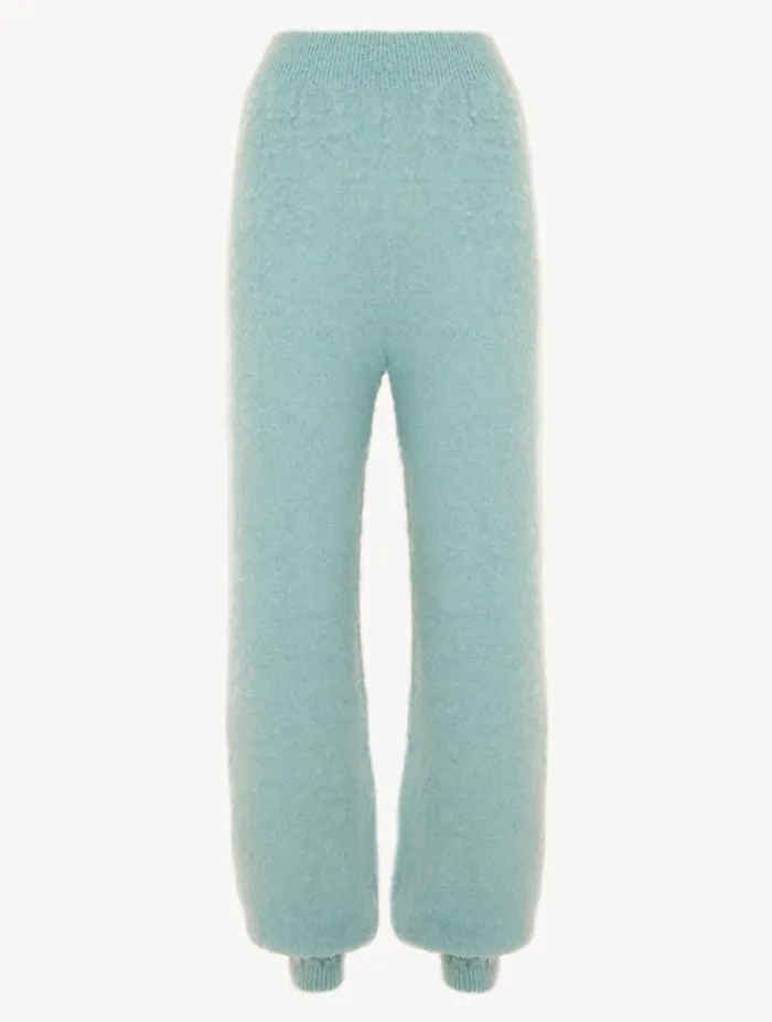 Alpaca Blend Trousers In Almond Green Sleepwear La Perla Loungewear