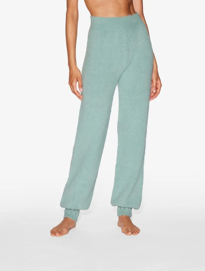 Alpaca Blend Trousers In Almond Green Sleepwear La Perla Loungewear